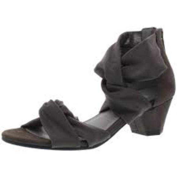 NEW Eileen Fisher Women Joy Mesh Knot Crisscross Heels Sandals shoes sz 8.5 - Picture 1 of 11